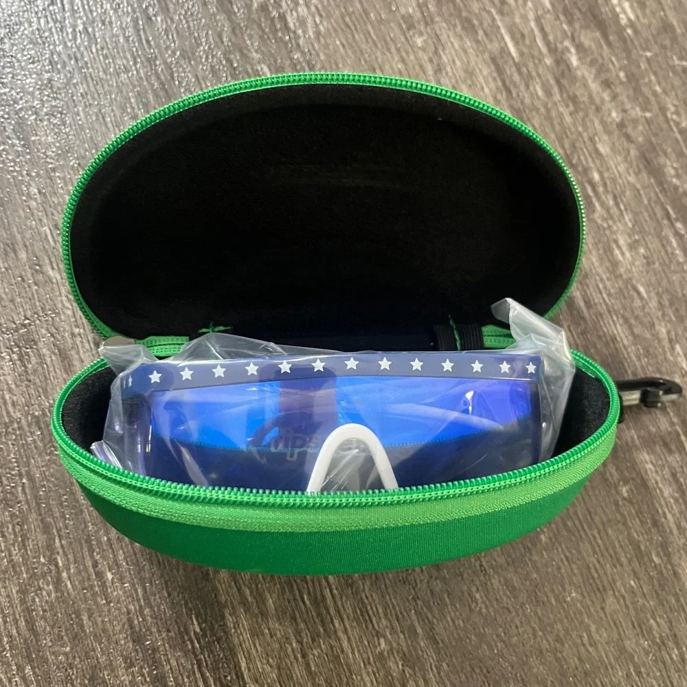 Tipsy‎ Elves USA Flag Stars Sunglasses Sky Can You See USA UV400 Protection